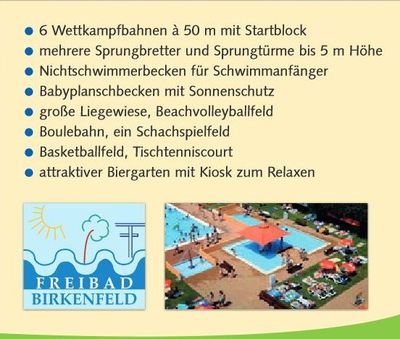 Freibad Birkenfeld, Schwimmbad Birkenfeld, Schwimmen in Birkenfeld